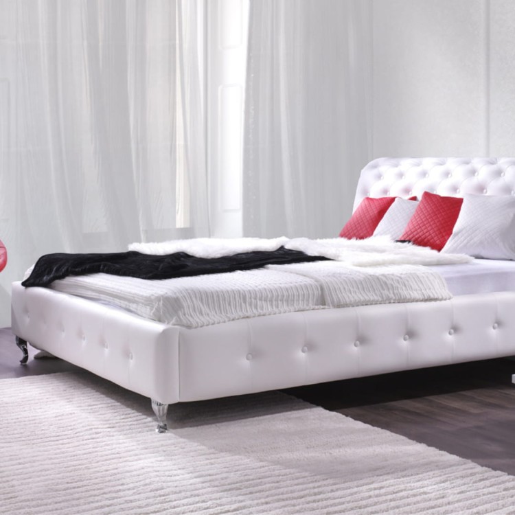 Łóżko tapicerowane CHESTERFIELD | Rozmiar 140x200 | Wizualizacja
