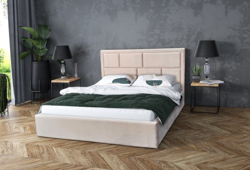 Łóżko tapicerowane VESTO | Rozmiar 140x200 | Wizualizacja HD