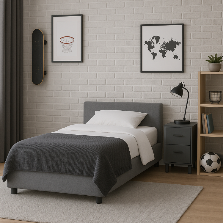 Łóżko tapicerowane PORTO | Rozmiar 140x200 | Wizualizacja2