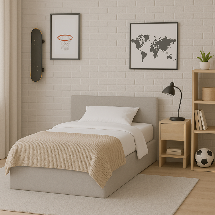 Łóżko tapicerowane PORTO | Rozmiar 200x220 | Wizualizacja1