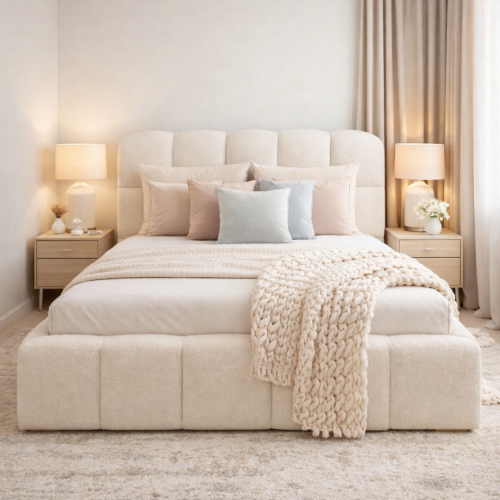 Łóżko tapicerowane VEGA | Rozmiar 160/200 | Wizualizacja 2