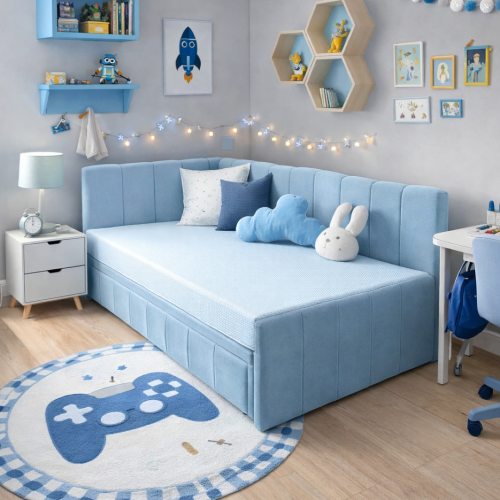 Łóżko tapicerowane GAJA | Rozmiar 100x200 | Wizualizacja 1