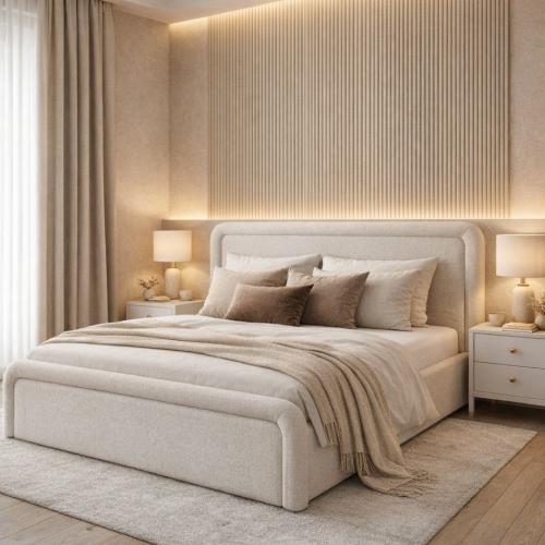 Łóżko tapicerowane VEGA | Rozmiar 160/200 | Wizualizacja 1