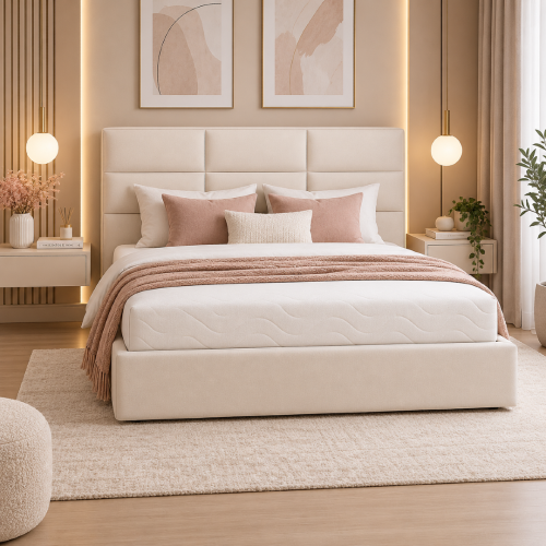 Łóżko tapicerowane Vincent | Rozmiar 120x200 | Wizualizacja