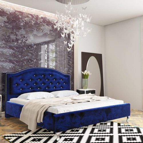 Łóżko tapicerowane JASMIN | Rozmiar 120x200 | Wizualizacja