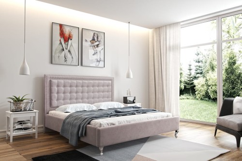 Łóżko tapicerowane JULIA | Rozmiar 120x200 | Wizualizacja HD