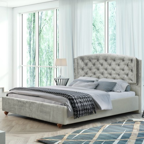 Łóżko tapicerowane LAURA | Rozmiar 120x200 | Wizualizacja